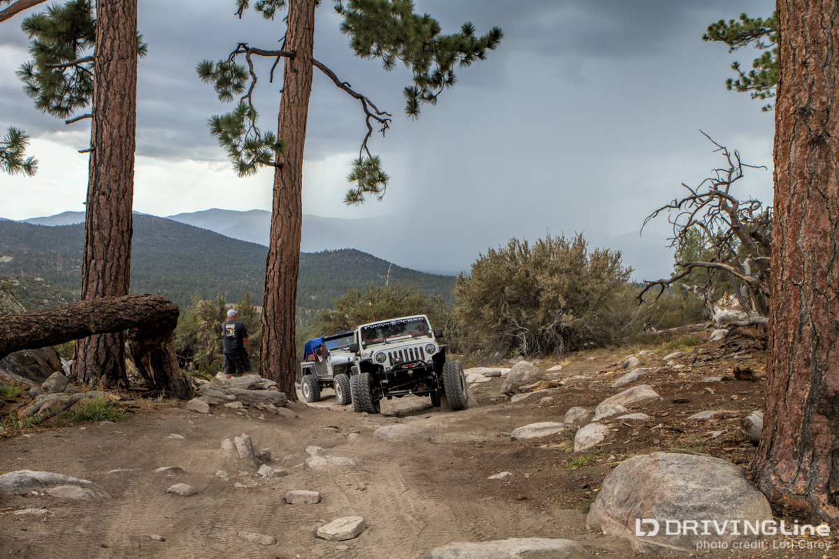 Climbing Up Big Bear's John Bull Trail DrivingLine